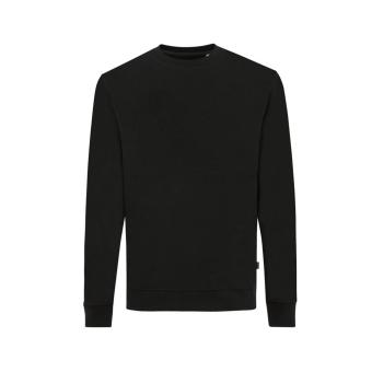Iqoniq Zion Rundhals-Sweater aus recycelter Baumwolle, schwarz Schwarz | XXS