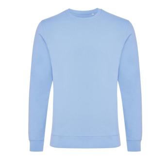 Iqoniq Zion Rundhals-Sweater aus recycelter Baumwolle, himmelblau Himmelblau | XS