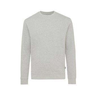 IQONIQ Denali ungefärbt. Rundhals-Sweater aus recycelter BW, Grau meliert Grau meliert | XXS
