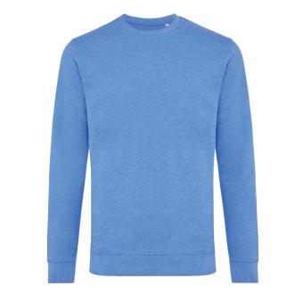 Iqoniq Denali ungefärbt. Rundhals-Sweater aus recycelter BW, Heideblau Heideblau | XS