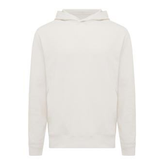 IQONIQ Yengo recycled cotton hoodie with sidepockets, ivory white, pebble gray Ivory white, pebble gray | XXS