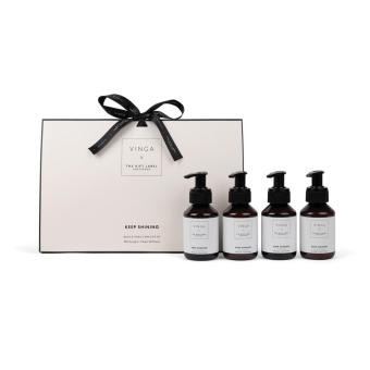 VINGA x TGL body and hand care gift set White/black