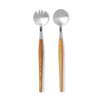 VINGA Retro serving cutlery Brown