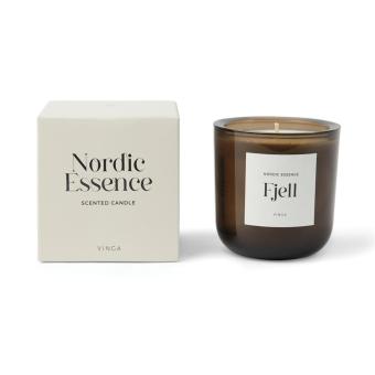 Vinga Nordic Essence Duftkerze groß, Crèmefarben Crèmefarben, Schwarz