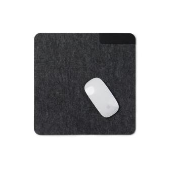 VINGA Albon GRS recycled felt mouse pad Black