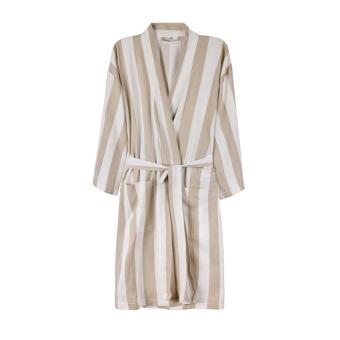 VINGA Ornos GRS hammam robe S/M, white White, beige