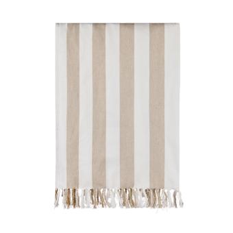 VINGA Ornos GRS hammam family towel, white White, beige
