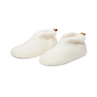 VINGA Santos RCS recycled pet cosy slippers Off white/silver