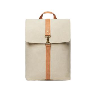 VINGA Bosler Rucksack aus GRS recyceltem Canvas Beige