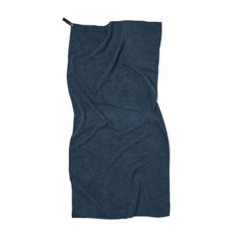VINGA GRS RPET active dry towel 140 x 70cm Aztec blue