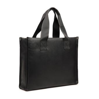 VINGA Bermond RCS recycled PU tote bag Black