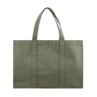 VINGA Hilo AWARE™ recycled canvas maxi tote bag Green