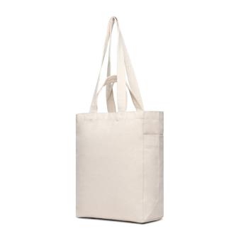 VINGA Hilo AWARE™ recycled canvas zip tote Off white