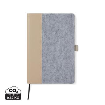 VINGA Albon GRS recycled felt notebook 