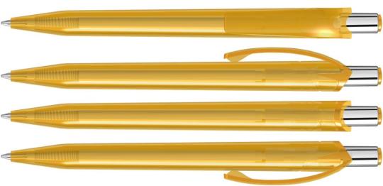 BEAT transparent, ocker Ochre | Blue