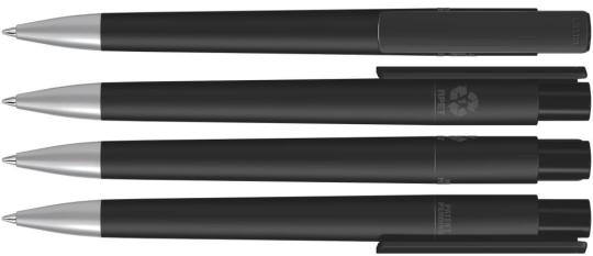 RECYCLED PET PEN PRO F SI, schwarz Black | Blue