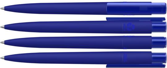 RECYCLED PET PEN PRO K transparent GUM, dunkelblau Dunkelblau | Blau