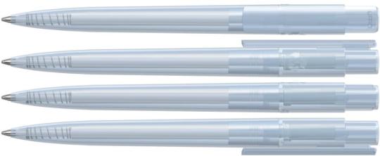 RECYCLED PET PEN PRO transparent, klar Transparent | Blue