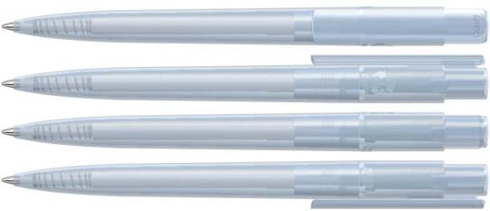 RECYCLED PET PEN PRO frozen, klar Transparent | Blue