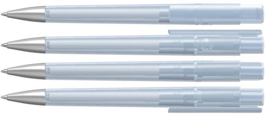 RECYCLED PET PEN PRO frozen SI, klar Transparent | Blue