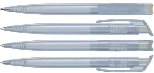 RECYCLED PET PEN transparent SG, beige Beige | Blau