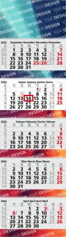 5-Monatskalender (Mehrblock): Hochwertiger Mehrblock-Monatskalender mit Wire-O-Bindung, großzügigen Werbeflächen und viersprachigem Kalendarium – inklusive 4C-Digitaldruck Light grey