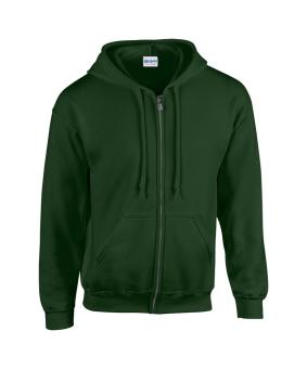 HB Zip Hooded sweatshirt, dark green Dark green | L