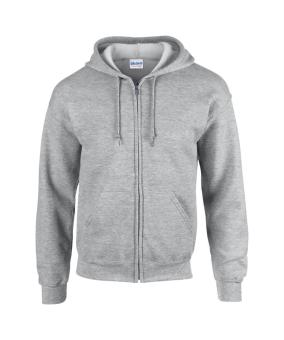 HB Zip Hooded sweatshirt, light grey Light grey | L