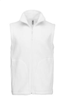 KA913 Fleece-Bodywarmer-Weste, weiß Weiß | L
