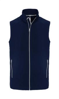 KA423 Doppellagige Softshellweste, dunkelblau Dunkelblau | L