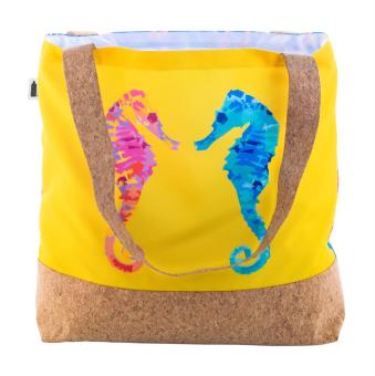 SuboShop Playa Strandtasche, natur Natur,weiß