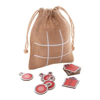 Juxo Christmas tic-tac-toe, ornament & gift box Nature blue