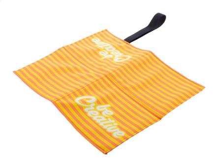 Fanseat Fold Individuelles RPET Sitzkissen Schwarz/weiss