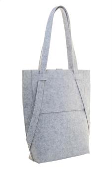 CreaFelt Toteback individuelle RPET Schultertasche Weiß/grau
