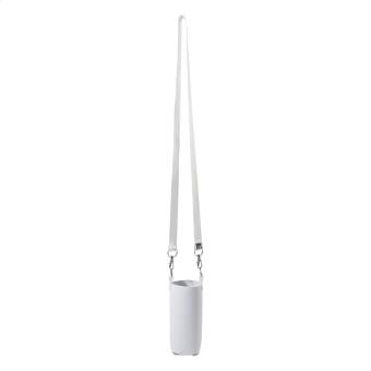 PrintCan Carry RPET can cooler, sleek-type White/red