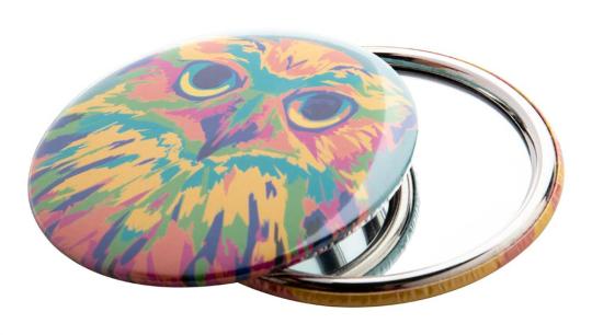 BeautyBadge Taschenspiegel Silber