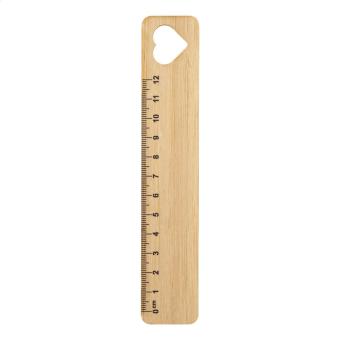 Rooler bamboo ruler, heart Nature blue