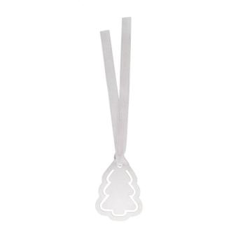 Lappmark bookmark, Christmas tree Silver/blue pusher