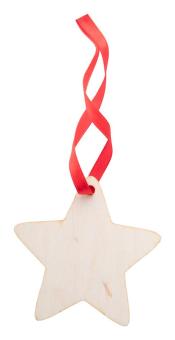 WoXmas Christmas tree ornament, star, nature Nature,red