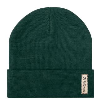 Daison organic cotton winter hat Dark green