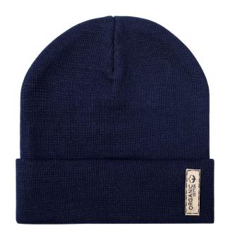 Daison organic cotton winter hat Dark blue