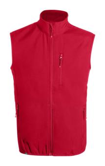 Jandro RPET softshell vest, red Red | L