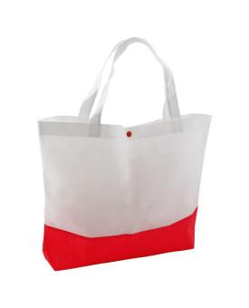 Bagster Strandtasche Weiß/rot