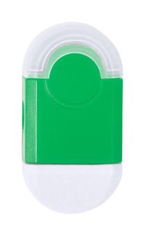 Cafey eraser and sharpener White/green