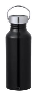 Zandor recycled aluminium bottle Black