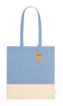 Skadi cotton shopping bag Aztec blue