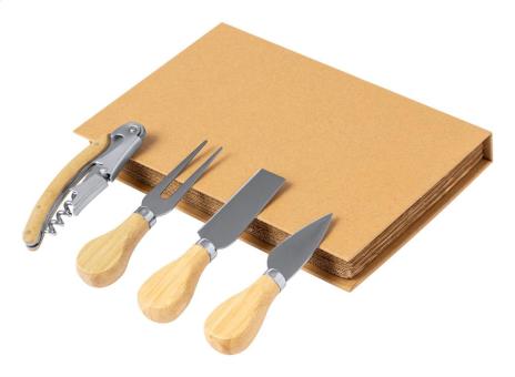 Tantic wine and cheese knife set Nature