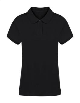 Ulian Damen Polo-Shirt, schwarz Schwarz | M