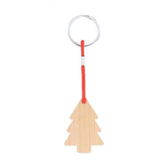Kymor Christmas keyring, tree American red