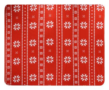 Vetrax RPET Weihnachtsdecke Rot